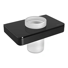 Стакан для ванной Lemark Glass line черный