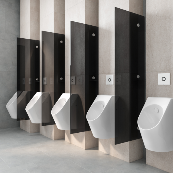 Писсуар подвесной TOTO Public белый UWN926EBS#XW (детальная фотография), подвесные