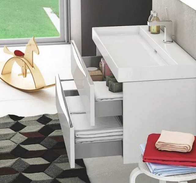 Тумба с раковиной, цвет матовый, Verona Urban UR102 matte (детальная фотография), по запросу index_1