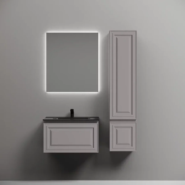 Тумба под раковину подвесная Sancos Very 70 см Doha Soft VR70SM (детальная фотография), комплект (набор)