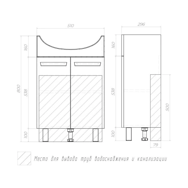 Смеситель для ванны Boheme Uno напольный (детальная фотография), для ванны
