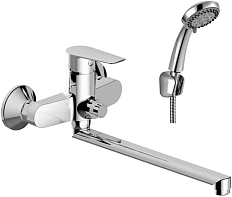 Смеситель для ванны Rossinka S с плоским поворотным изливом