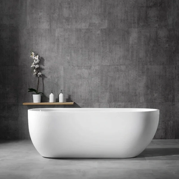 Акриловая ванна Abber 150х70 см белая AB9341-1.5 (детальная фотография)