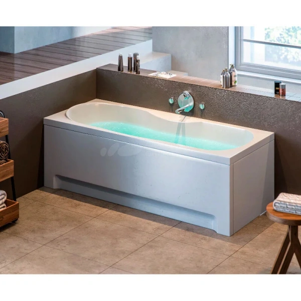 Ванна акриловая Diwo Ярославль 160 x 70 см, с ножками, цвет белый, 333192/333194 (детальная фотография), приставные, встраиваемые