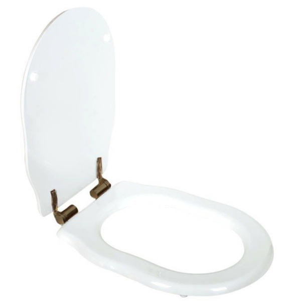 Сиденье для унитаза с микролифтом, фурнитура бронза, Tiffany World Bristol TWBR73bi/br (детальная фотография)