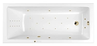 Ванна гидромассажная Whitecross Wave 150 x 70 см, ULTRA NANO, золото, белый, 0101.150070.100.ULTRANANO.GL