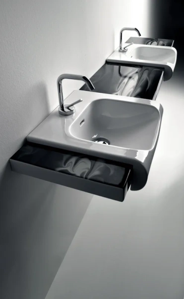 Раковина Kerasan Inka Project 40 см белая 341201*1 (детальная фотография), современные, hi-tech