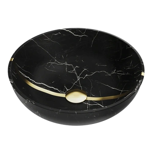 Раковина Omoikiri Hitomi Bl-Marble 41 см черная - фото 2