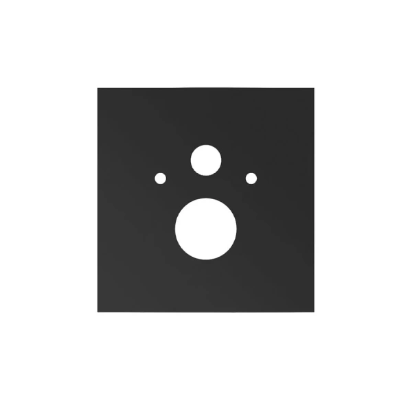 Нижняя стеклянная панель для установки стандартного унитаза, цвет черный, Tece TECElux 9650105 (детальная фотография)