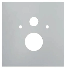 Нижняя стеклянная панель для установки стандартного унитаза, цвет белый, Tece TECElux 9650100