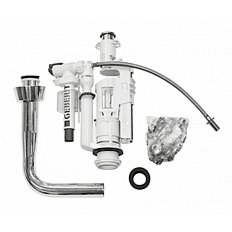 Механизм для среднего бачка с трубой, цвет хром, GSI BZCR