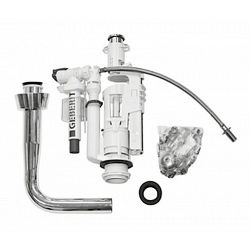 Механизм для среднего бачка с трубой, цвет хром, GSI BZCR - фото 5