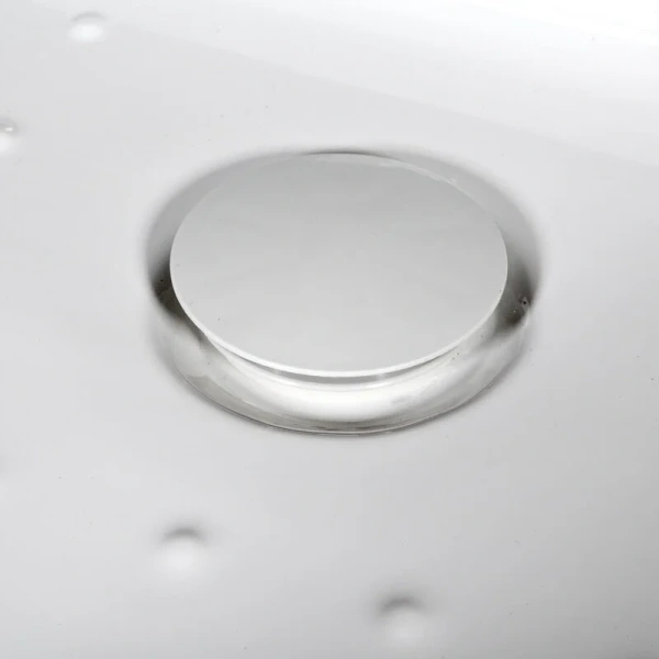 Душевая кабина Deto EM 80x80 см с led подсветкой EM1580NLED (детальная фотография), хромированный профиль