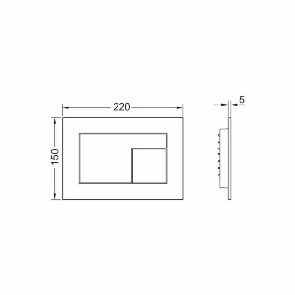 Клавиша смыва Tece TECEvelvet серовато-бежевая 9240733 (детальная фотография), в наличии