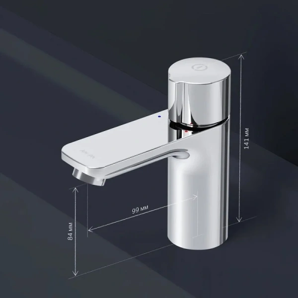 Смеситель для раковины Am.Pm X-Joy хром F85A02500 (детальная фотография), современные, hi-tech