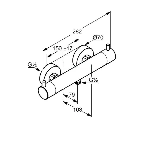 Смеситель для душа Kludi Bozz черный матовый 352033938 (детальная фотография), для душа