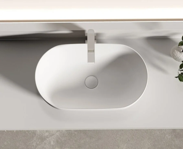 Раковина Ceramica Nova Twist 50 см белая матовая CN12001MW (детальная фотография), 50 см