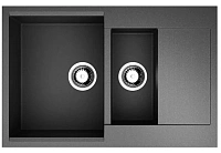 Мойка для кухни Omoikiri Daisen-78-2-BL 78 см черная