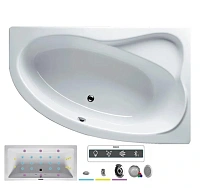 Ванна гидромассажная Riho Lyra 170 x 110 см, JOY, левая/правая