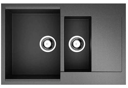 Мойка для кухни Omoikiri Daisen-78-2-BL 78 см черная - фото 2