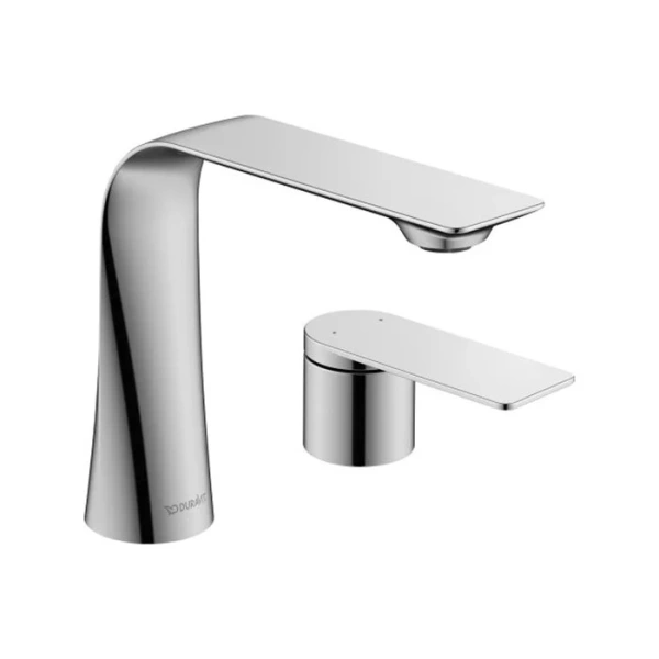 Смеситель Duravit D.1 D11120002010 для раковины, ручка г-образная, хром (детальная фотография)