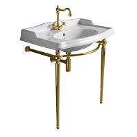 Консоль для раковины Simas Arcade золото