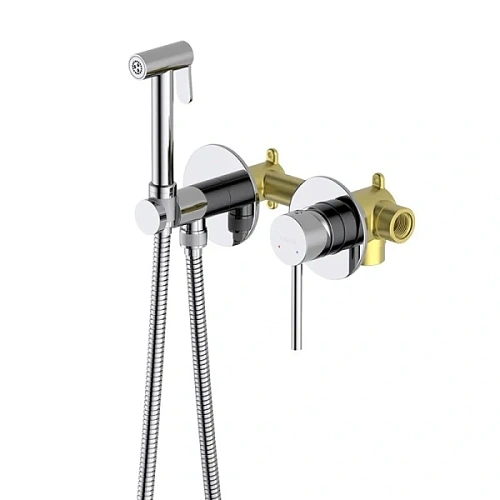 Гигиенический душ со смесителем Акватек Европа хром - фото 2