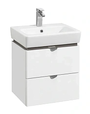 Тумба под раковину подвесная Акватон Скай 60 см белый глянец