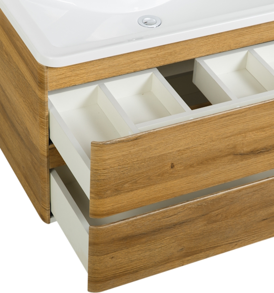 Тумба под раковину подвесная BelBagno Albano 80 см rovere rustico ALBANO-800-2C-SO-RR (детальная фотография), под дерево