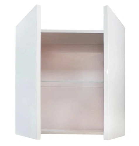 Шкаф подвесной Акватон Шерилл 56 см двухстворчатый, белый - фото 4
