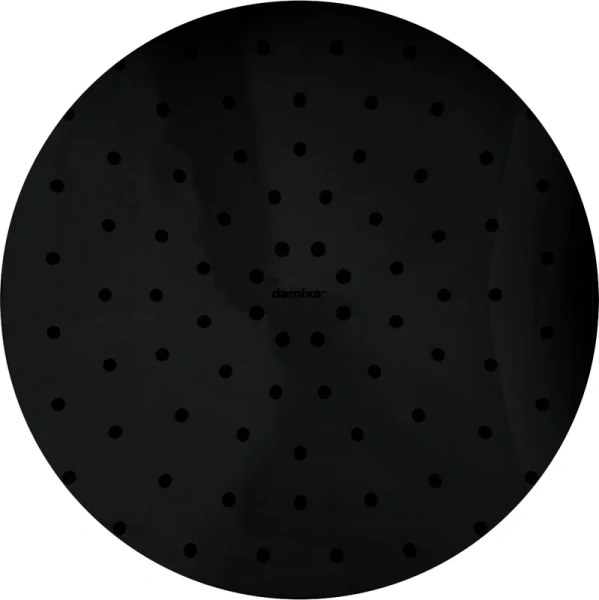 Душевая стойка Damixa Origin Bit с верхним и ручным душем, черная 977700300 (детальная фотография), с тропическим душем