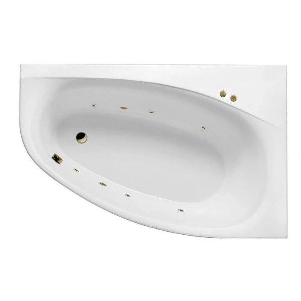 Ванна гидромассажная Excellent Kameleon Soft 170 x 110 см, правая, белый/бронза, WAEX.KMP17.SOFT.BR (детальная фотография)
