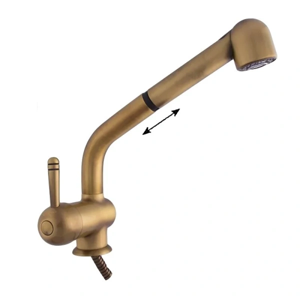 Смеситель для кухни бронза Emmevi Laguna 4066BR (детальная фотография)