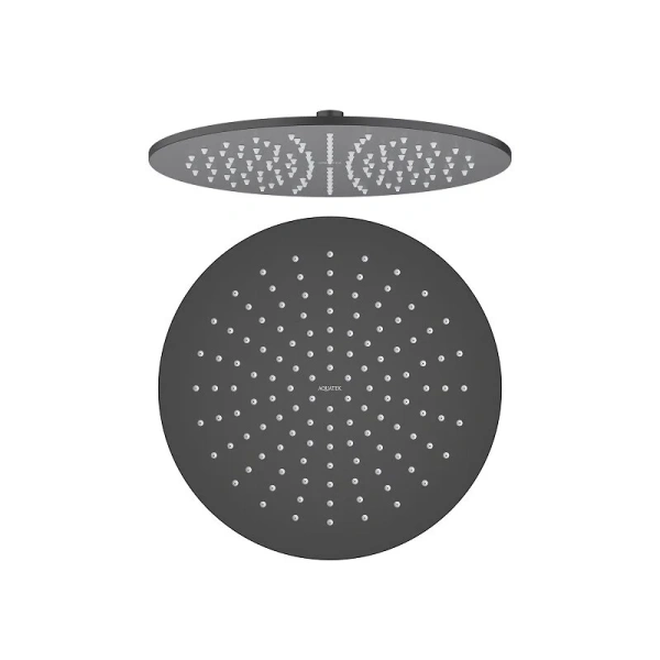 Верхний душ Акватек черный матовый AQ2079MB (детальная фотография)