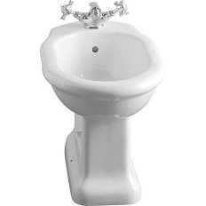 Биде напольное Devon & Devon Etoile белое на 1 отверстие