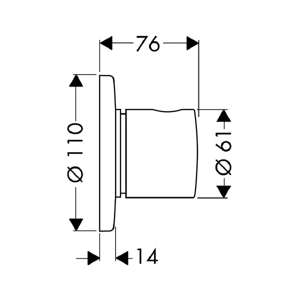 Переключатель потоков Hansgrohe Quattro на три потребителя 15932000 (детальная фотография), в наличии