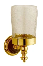 Стакан для ванной Boheme Palazzo с черным декором розетки