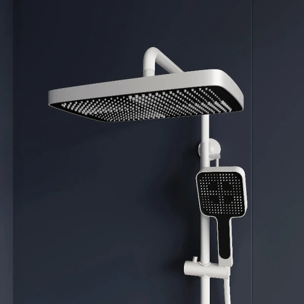 Душевая стойка RGW Shower Panels белая 51140134-03 (детальная фотография), с изливом