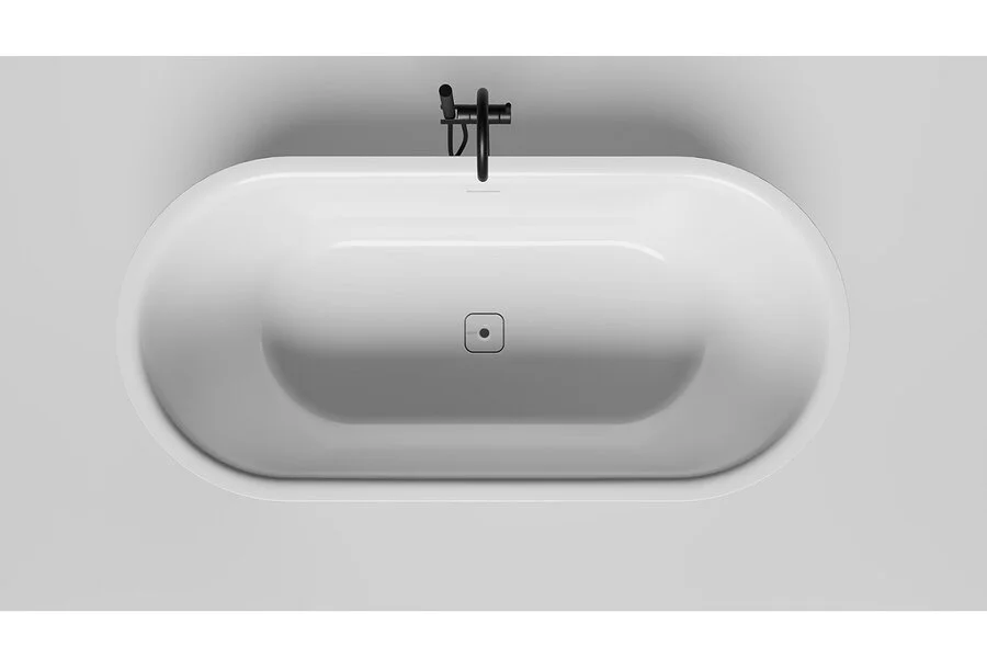 Ванна из искусственного камня Salini Perla 170х80 см отдельностоящая 1049101G (детальная фотография), современныe, hi-tech