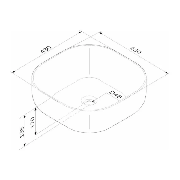 Раковина Am.Pm Func 43 см белая M8FWCC30430WG (детальная фотография), современные, hi-tech