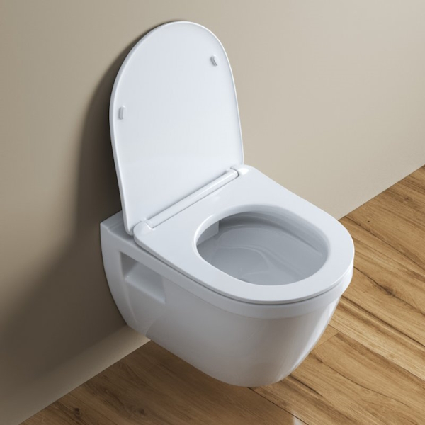 Унитаз подвесной BelBagno Loto безободковый BB070CHR (детальная фотография), недорогие, безободковые, с антивсплеском