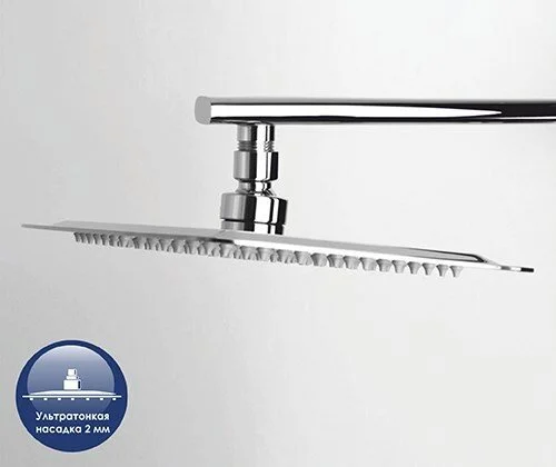 Душевая стойка WasserKRAFT хром A042 (детальная фотография), настенные