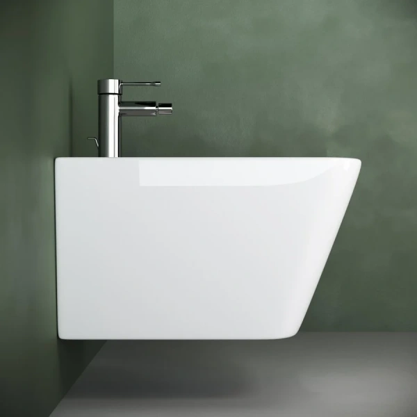 Биде подвесное Ceramica Nova Metric прямоугольное CN3008 (детальная фотография), в наличии