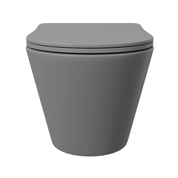 Унитаз подвесной Aqueduto CONE серый матовый CON0130 (детальная фотография), цветные