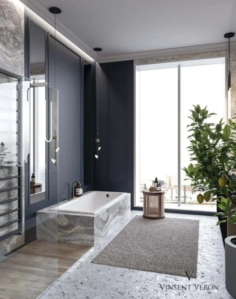 Чугунная ванна Vinsent Veron Square VSQ1707545-AS, 170 x 75 см, с антискользящим покрытием, цвет белый (детальная фотография), 170х75