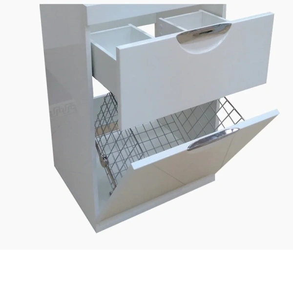 Тумба под раковину напольная Misty Куба 55 см белая П-Куб-01060-0121ЯБК (детальная фотография), напольная, пристенная