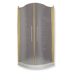 Душевой уголок Migliore Diadema 90х90 см стекло прозрачное декорированное