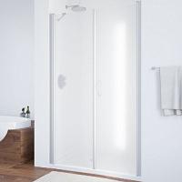 Душевая дверь профиль матовый хром стекло сатин Vegas-glass