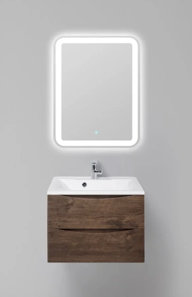 Тумба под раковину подвесная BelBagno Marino 65 см rovere moro MARINO-650-2C-SO-RW-P (детальная фотография), моноблок
