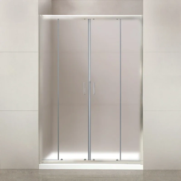 Душевая дверь в нишу BelBagno Uno 180 см рифленое стекло Punto UNO-195-BF-2-180-P-Cr (детальная фотография)